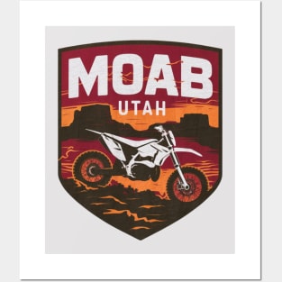 Motorcycle Off Roading In Moab Utah Posters and Art